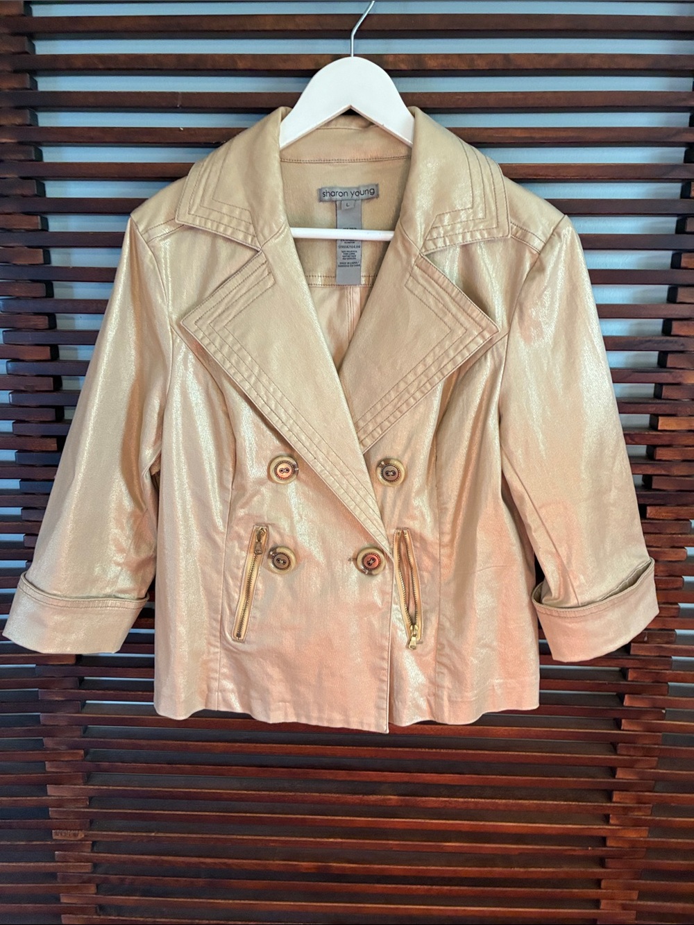 🎉NEW LISTING!🎉Sharon Young Shimmery Gold Pantsuit
